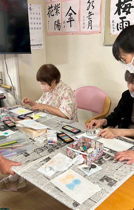 パステルアート～てるてる坊主～