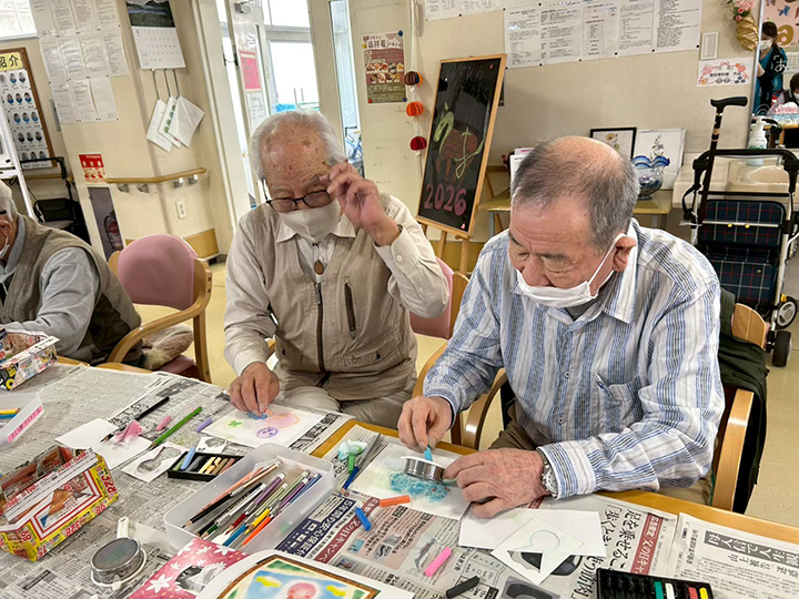 パステルアート～てるてる坊主～
